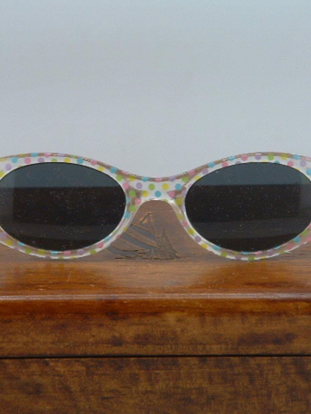 Pre-Owned Girls Poka Dot Multi Color Sunglasses